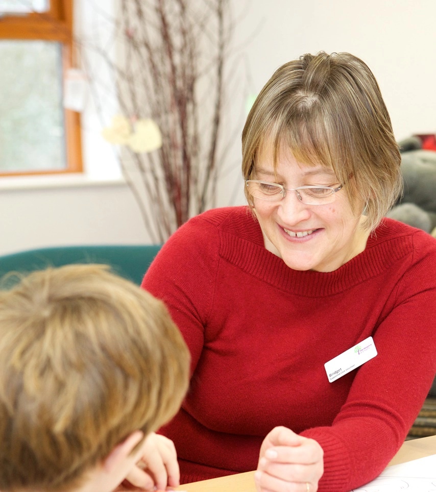 Child receiving support